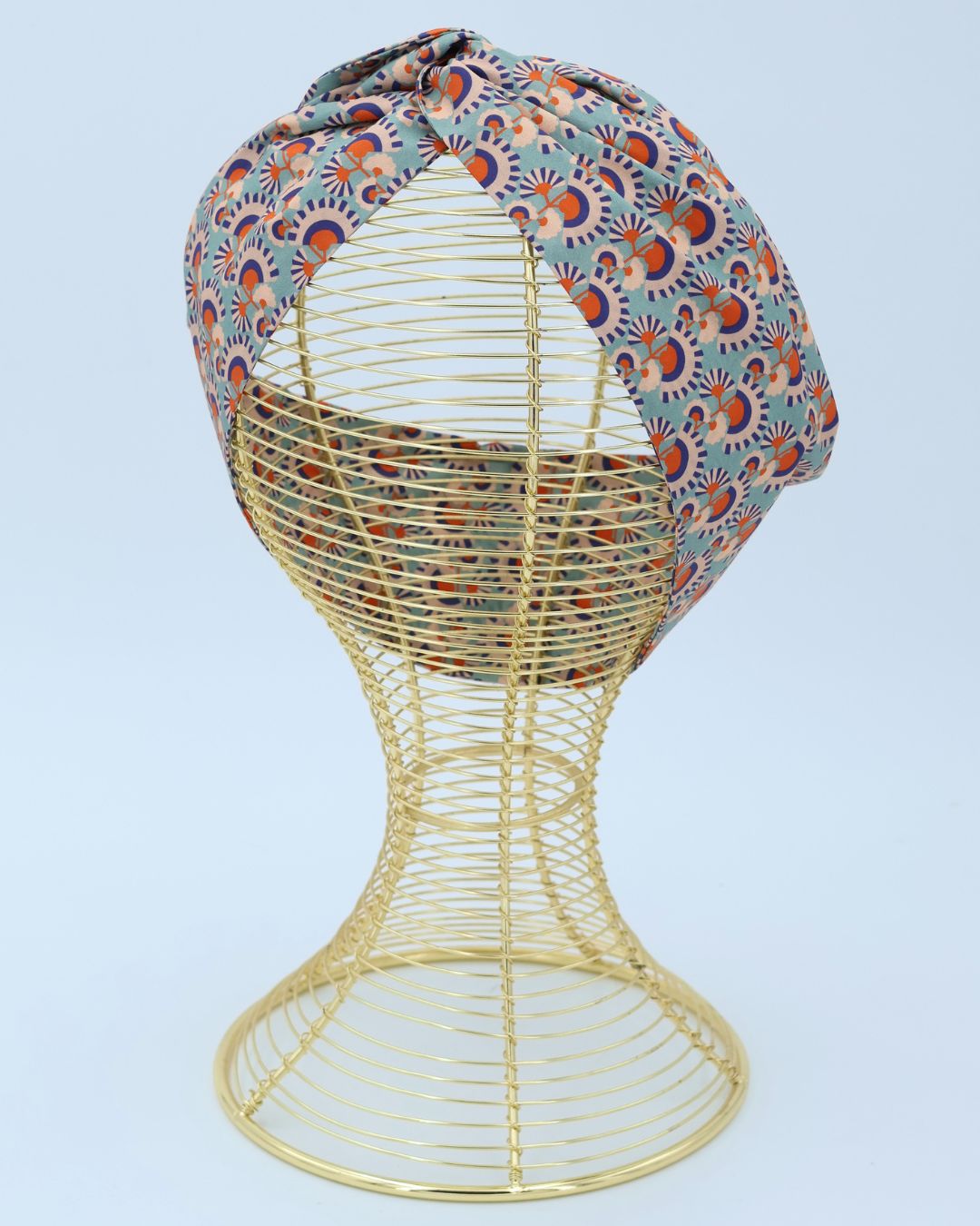 Bandeau pour cheveux - EVENTAIL BLEU