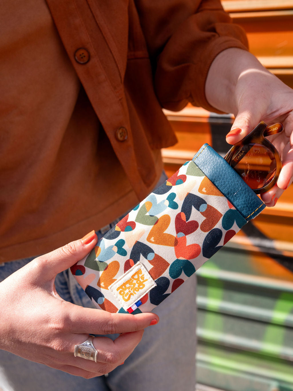 etui a lunette souple en polyester recyclé eden