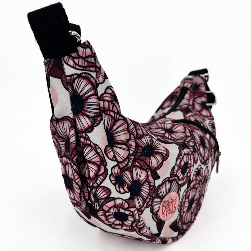 Petit sac demi lune - MiniMoon BLOSSOM