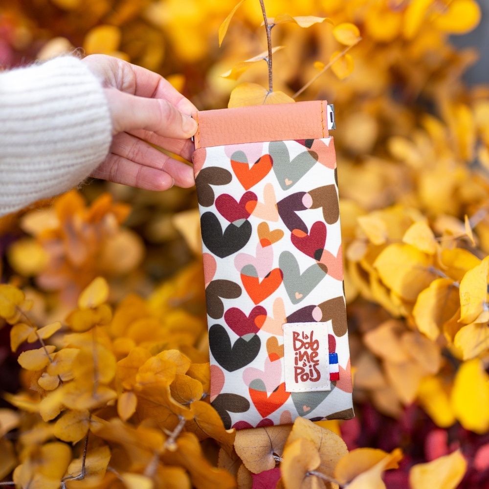 Étui à lunettes souple JOLIS COEURS