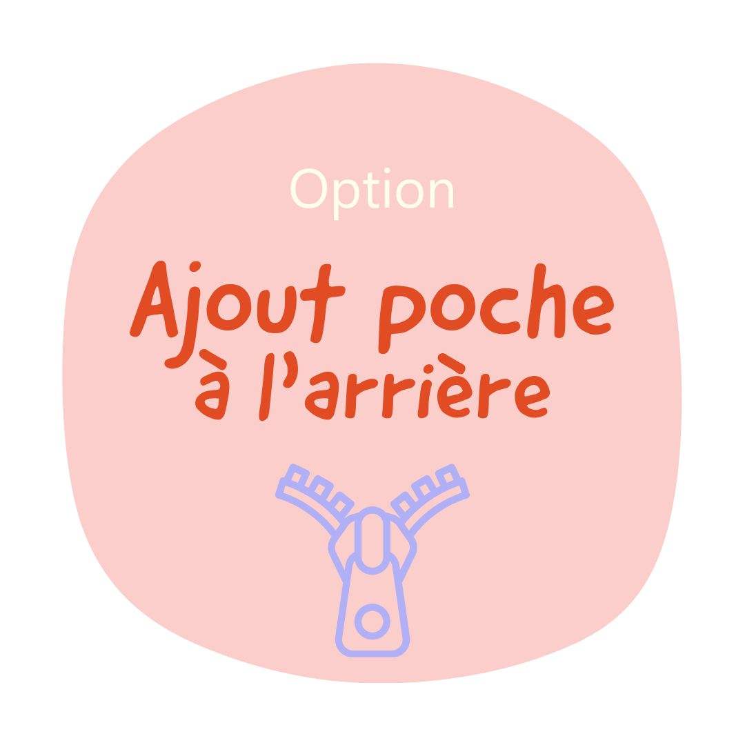 Option BANANE - Ajout poche arrière zippée