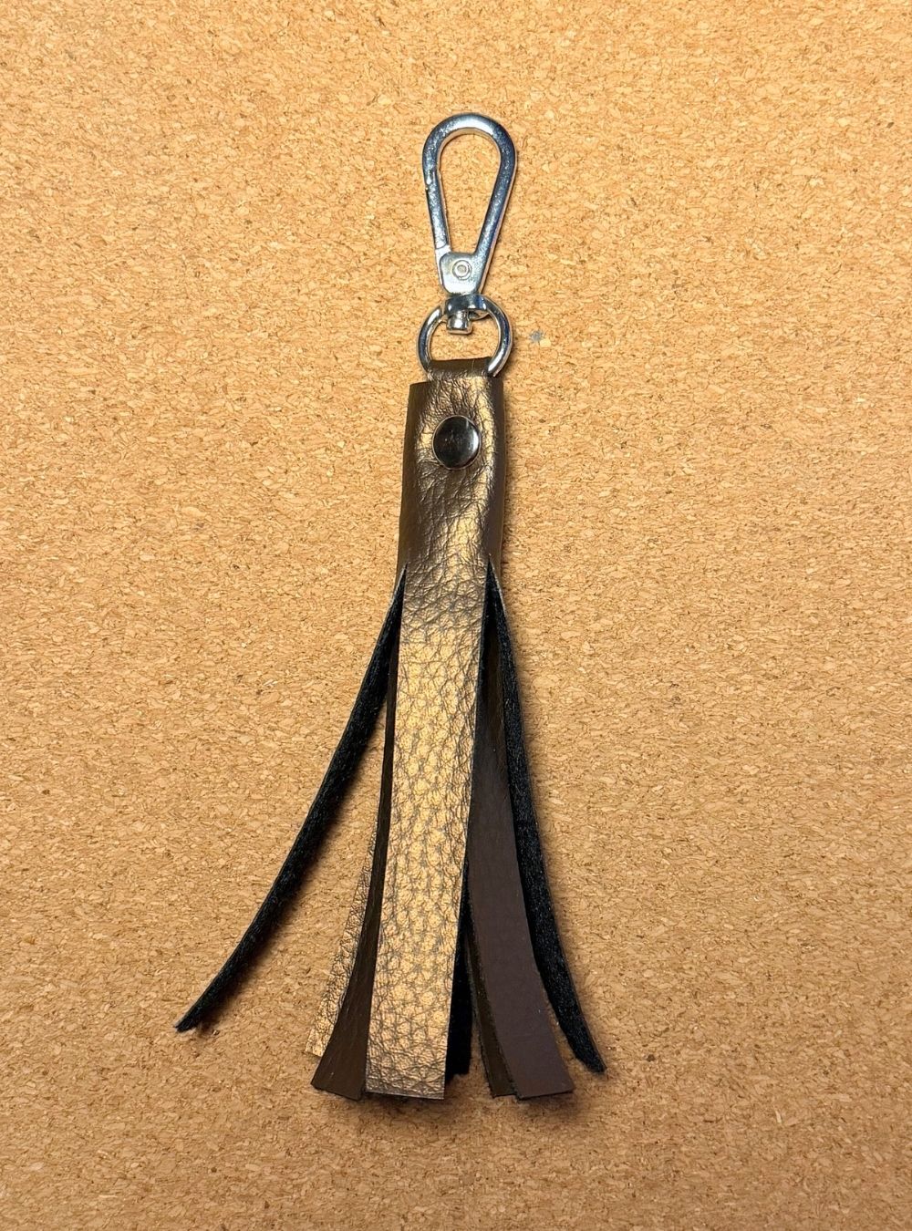 Porte-clé pompon MARRON GLACE