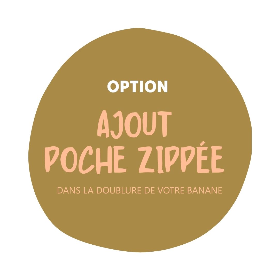 BANANA option - Addition interior zipped pocket