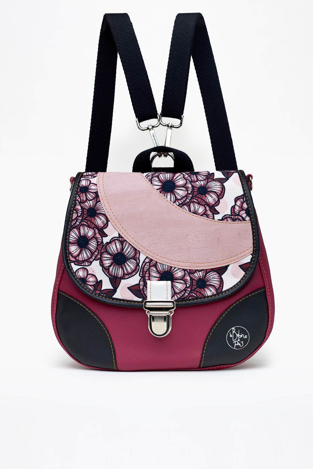 Sac à dos convertible Roomi BLOSSOM en mode sac à dos