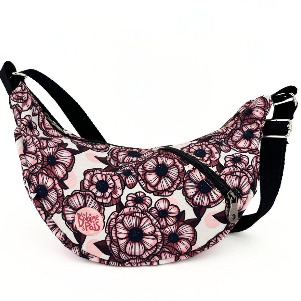 Petit sac demi lune - MiniMoon BLOSSOM