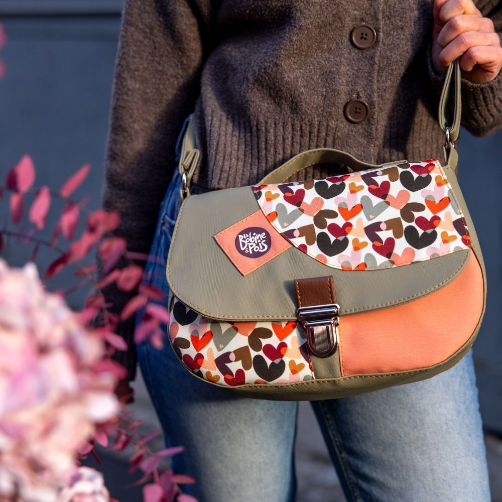 Sac Besace Maximini'z JOLIS COEURS – La Bobine à Pois