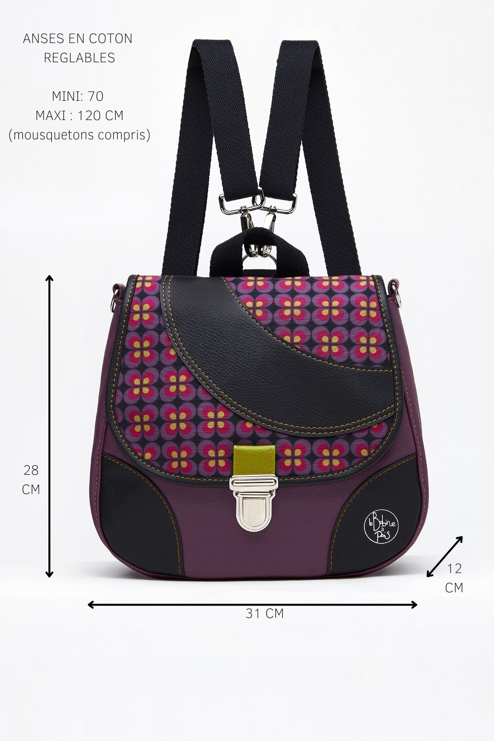 Load image into Gallery viewer, Roomi FIGUE convertible bag
